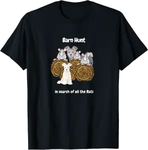 Funny Barn Hunt - in search of rats with a Pumi dog T-Shirt - Christianjav Shop 32B0DM2LMLM6