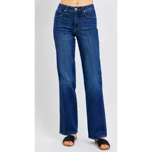 Judy Blue Tummy Control Mid Rise Classic Straight