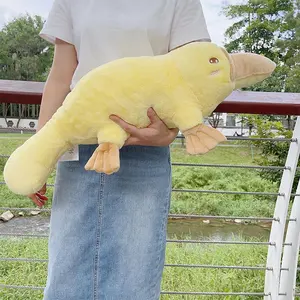 Plush Platypus Stuffed Animal Toy, Long Pillow Companion for Kids & Adults, Home Sofa Decor Gift for Birthdays Christmas Holidays
