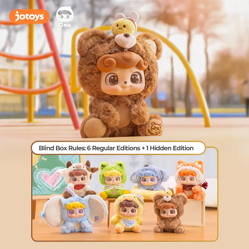 Jotoys Q KID Animal Preschool Plush Series Blind Box, Collectible Blind Bag Figurine for Kids Jotoys Q KID Animal Preschool Plush Series Blind Box, Collectible Blind Bag Figurine for Kids