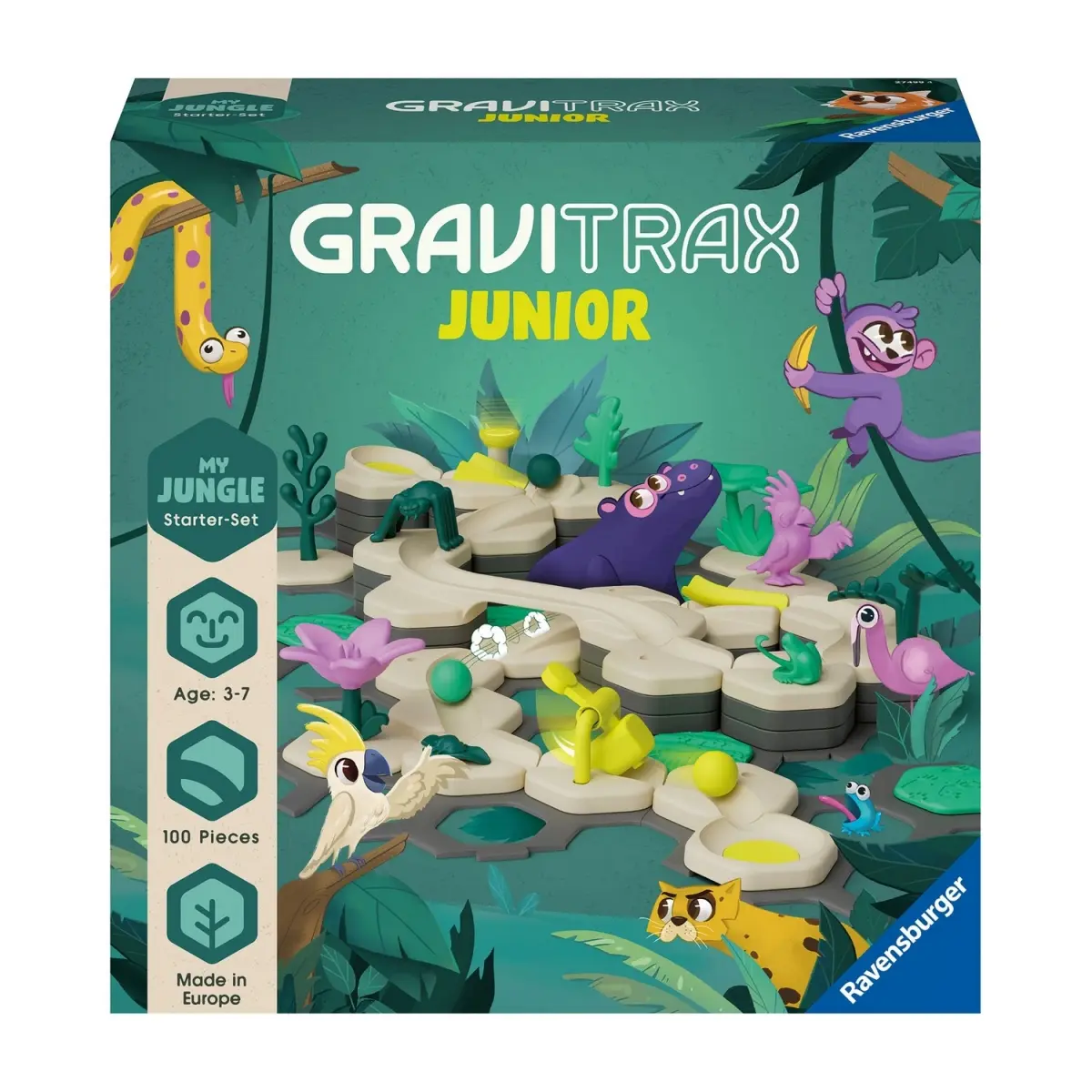 Ravensburger 27499 Ravensburger GraviTrax Junior: My Jungle Starter Set Marble Run