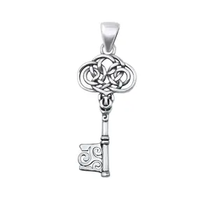 Celtic Key Sterling Silver Pendant