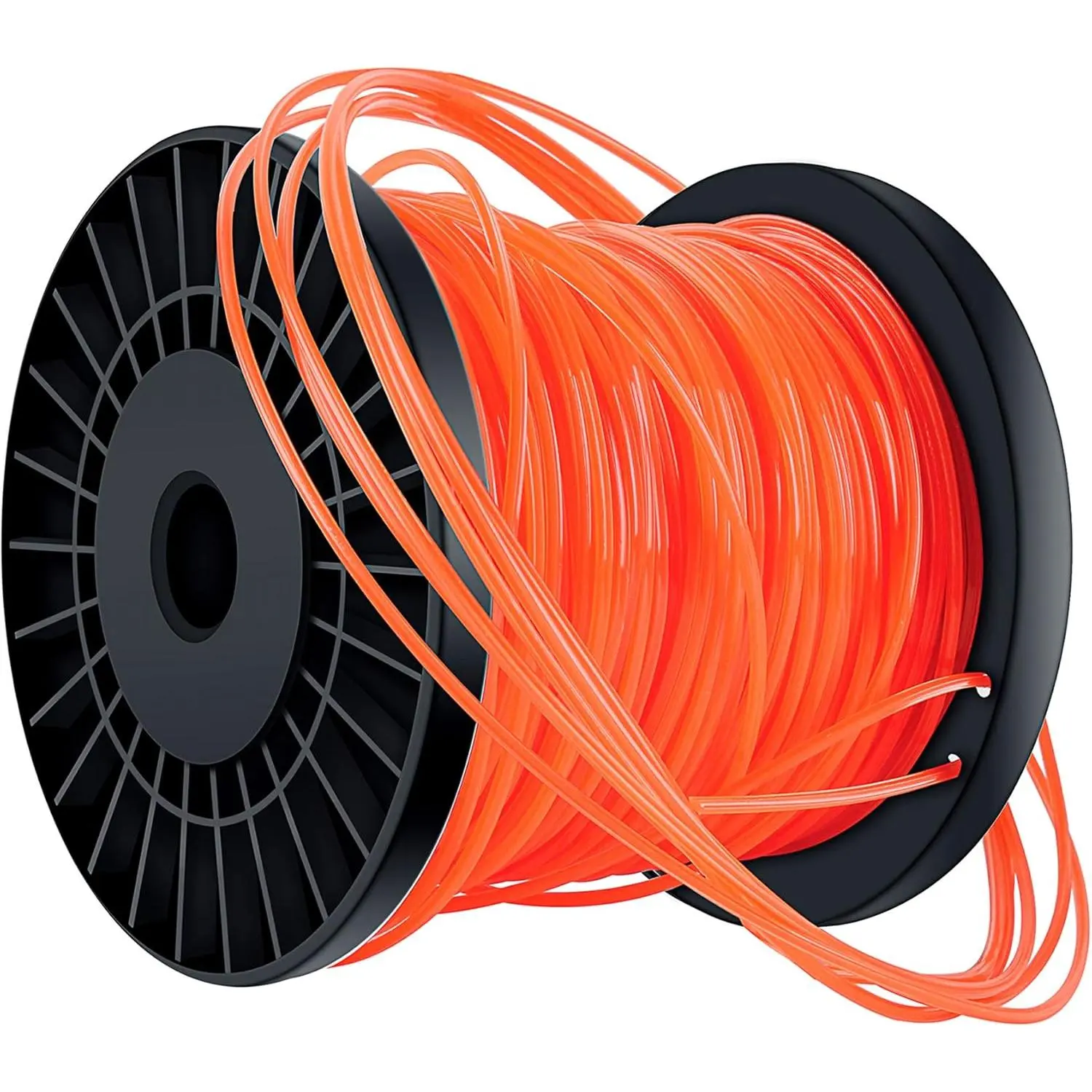 String Trimmer Line Weed Eater String 0.095 inch 328ft for Lawn Care,  Nylon  2.4mm Nylon Weed Wacker Line, Heavy Duty Orange  String