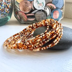 Golden Grains Seed Bead Bracelets