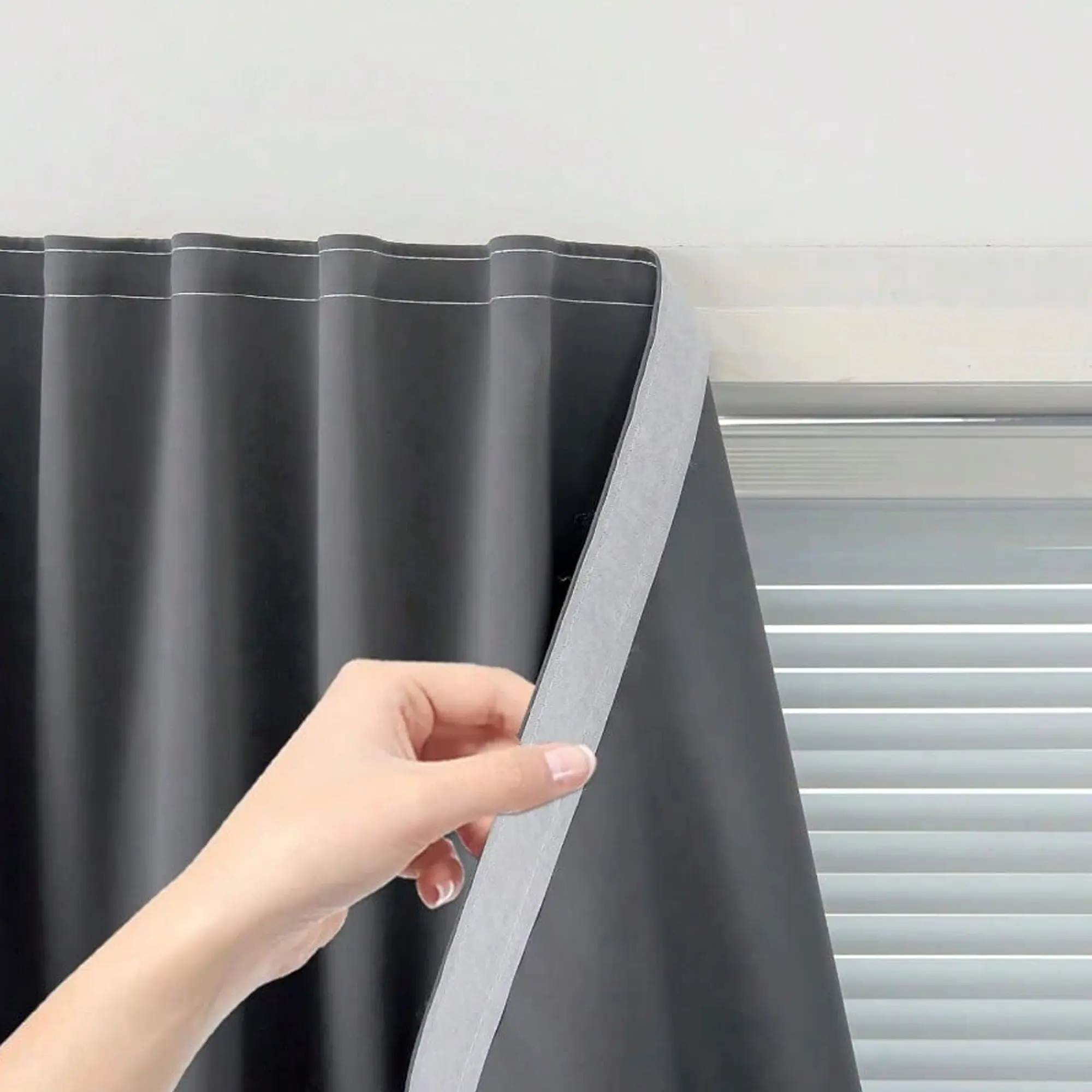 Blackout Curtains for Bedroom, Portable Window Blinds, No Drill Window Shades & Blackout Blinds with Stickers  for Baby Nursery, Travel, Dorm Room, Blackout Window Cover