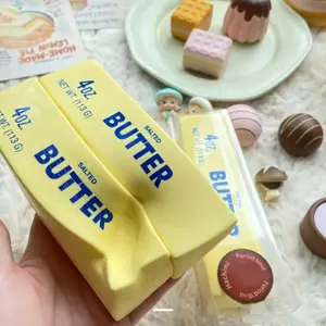 2Pcs Super Soft Squishy Butter Stick Stress Toy | Slow Rising Sensory Fidget, Decompression Squeeze, Non-Toxic, Perfect Easter Gifts & Party Favors for Teens