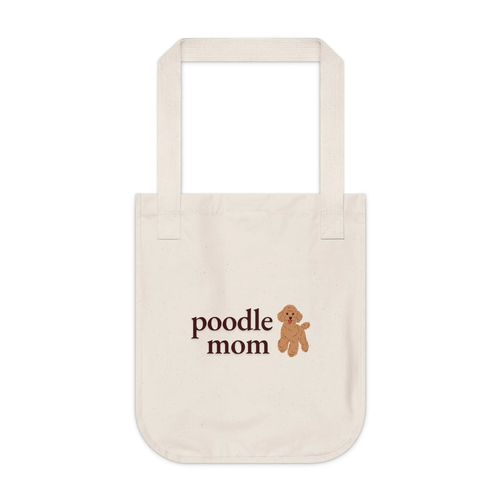 Poodle Mom Tote Bag, Eco-Friendly Bag, Dog Lover Gift, Reusable Shopping Bag, Pet Parent Tote, Birthday Gift for Her - Standard Poodle
