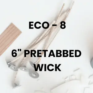 ECO - 8 6" Pretabbed Wick
