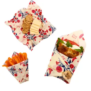 Reusable Beeswax Wraps Lunch Pack - Eco-Friendly Lunch Bags