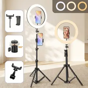 12" Ring Light with Tripod Stand & Phone Holder Tall 110cm/43", Dimmable LED Selife Light, Ringlight TripodStand for Tiktok, YouTube, Photography, Makeup, LiveStreaming#personalized valentine gifts#Super Bowl