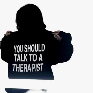 The Psych Guide 'YOU SHOULD TALK TO A THERAPIST' Hoodie - Comfortable Original Sweaters Comfort Pullover,  Casual Unisex Hoodie