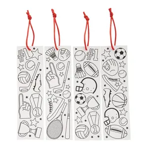Bulk 48 Pc. Color Your Own Sports Bookmarks