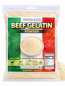 New Premium unflavored 300 degrees bloom Beef Gelatin powder , thickening agent , grenetina en polvo sin sabor Natural Thickener & Stabilizer for Cooking & Baking – High Collagen Protein Source Healthcare Dietary