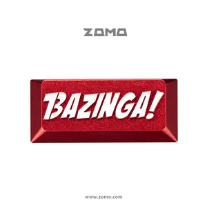 ZOMO BAZINGA! TBBT THEME ALUMINUM ARTISAN KEYCAP 2U Metal Keycaps for Mechanical Keyboards