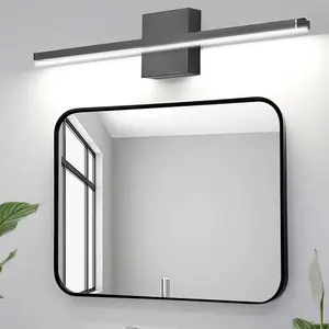 Modern Bathroom Vanity Light, 12W Dimmable Led Bathroom Light Fixture Over Mirror, Black Bar Vanity Light for Bathrooms Mirror Cabinets Bedroom holiday gift