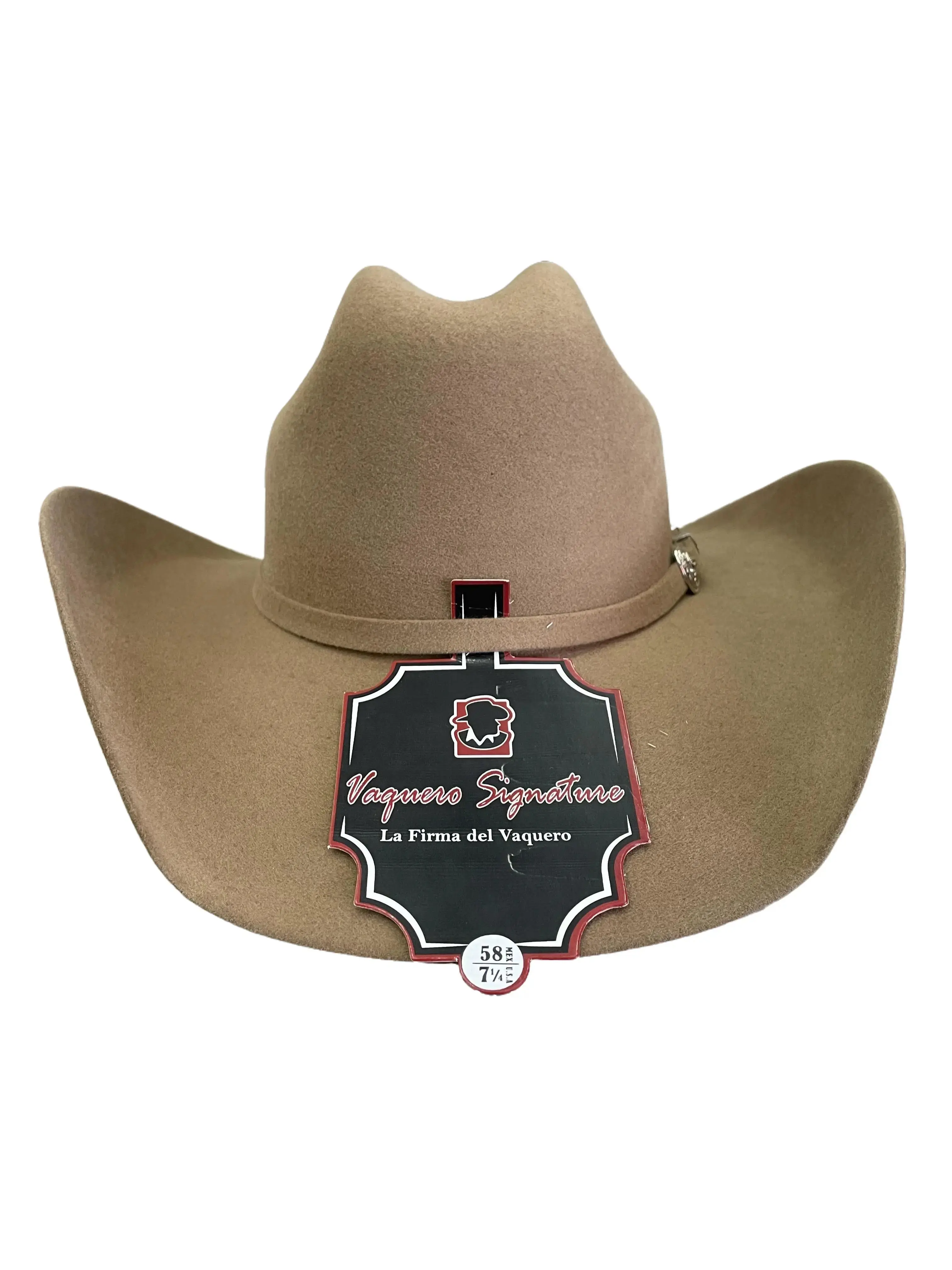 40565420504 Sahara - Vaquero Signature Western Wool Cowboy Hat 200x Buffalo Brim 4 1/4" Cream Classic Style