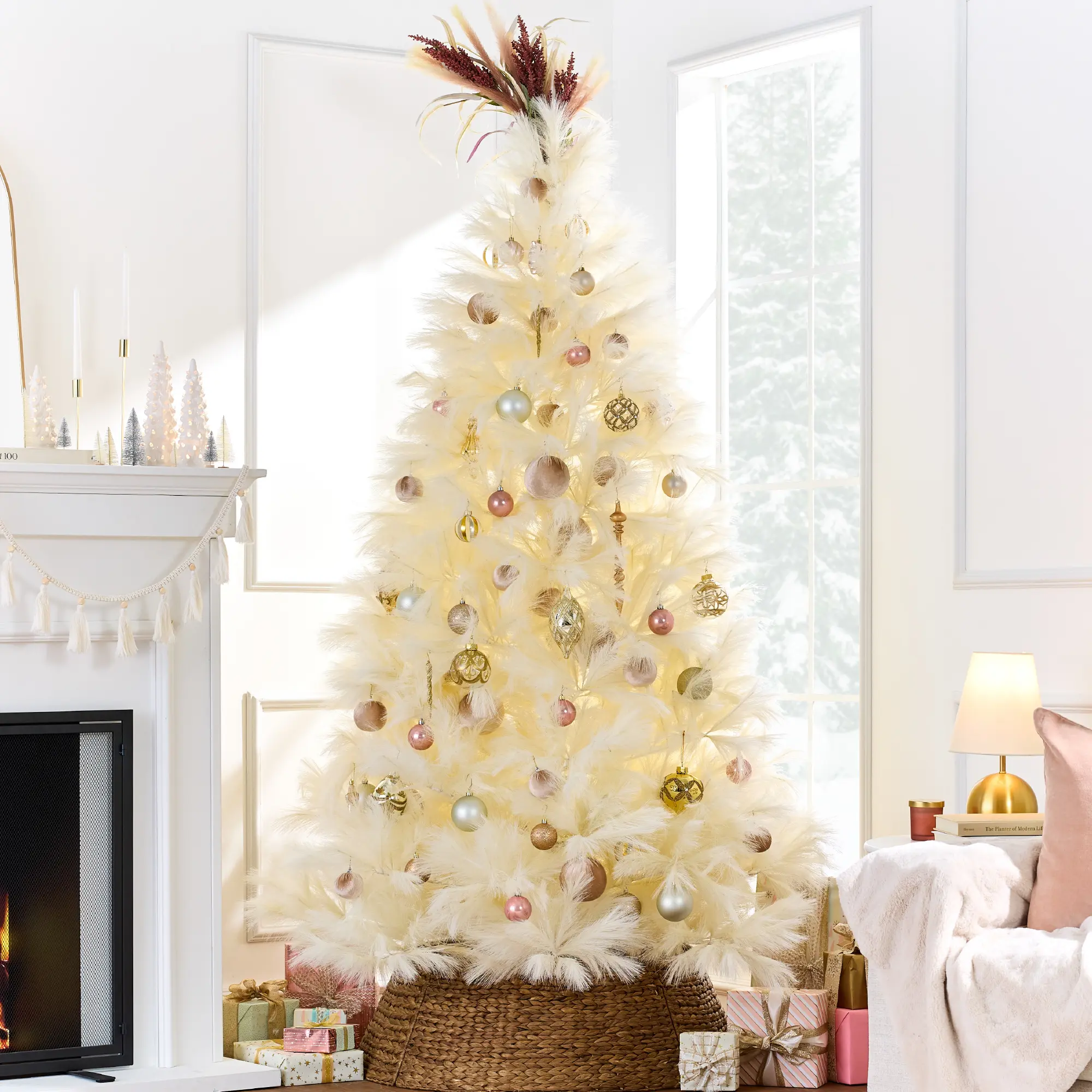 Best Choice Products Premium Artificial Pampas Christmas Trees, Multiple Colors & Sizes, Holiday Décor with Foldable Metal Base Best Choice Products Premium Artificial Pampas Christmas Trees, Multiple Colors & Sizes, Holiday Décor with Foldable Metal Base