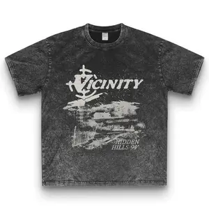 Vintage-Inspired Vicinity Graphic Tee Casual Y2K Street Fashion Loose Fit Women's T-Shirt 100% Cotton Knit Fabric All-Season Alphabet Print Round Neck Short Sleeve Love Sweatshirt - Womenswear