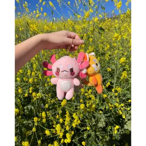 Maxolotl the Axolotl Plushie Keychain