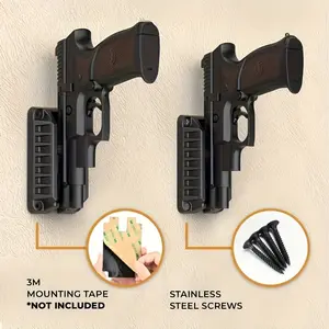 1 PC/2 PCS Magnetic Holster Holder Quick-Attach Magnetic Mount, Holster Holder, Hidden Magnet for Vehicle, Truck, Home, Wall and Table