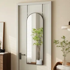 BEAUTYPEAK Arched Full Length Door Mirror, Wall Mounted - Hanging - Leaning Mirror