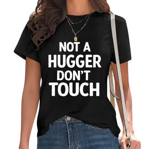 Not A Hugger T-Shirt – Introvert Personal Space Statement Tee