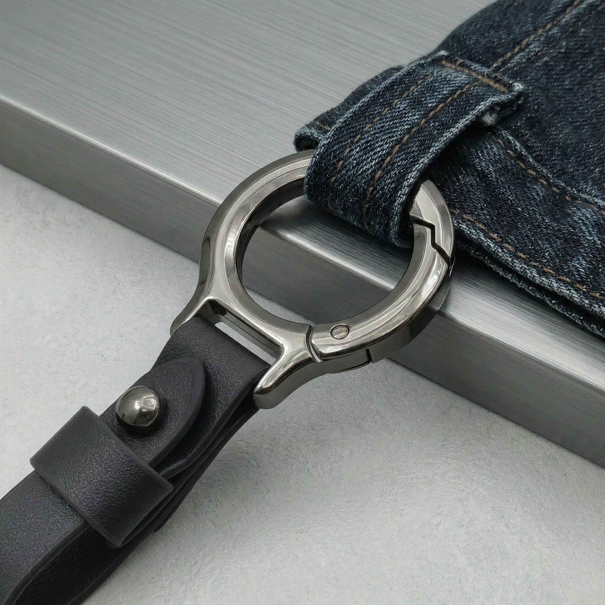 Personalized Horseshoe Car Keychain, Lucky Camper Key Ring, Durable Mini Keychain