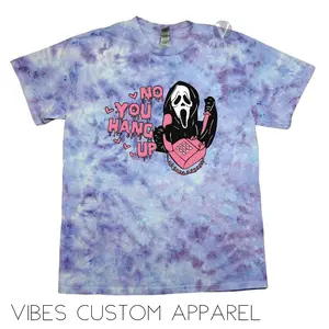 No You Hang Up Valentine's Day Halloween Unisex Tie Dye T-Shirt