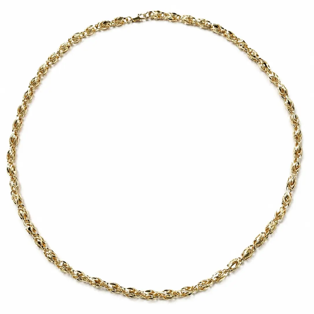 Turkish 14K Oro Laminado 6mm Gold Chain Necklace – 24” & 28” | Men’s & Unisex