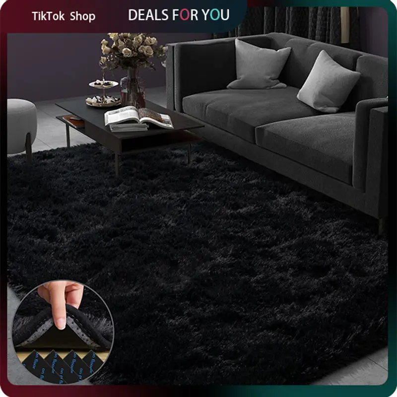 MUGORN Fluffy Rugs for Bedroom Living Room, Soft Shag Bedside Rug, Cozy Fuzzy Indoor Floor Carpet for Nursery Kids Girls Boys Room Dorm Home Decor Aes