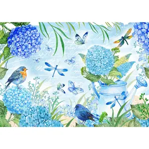 Hydrangea Garden Rice Paper
