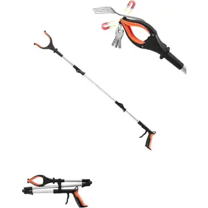 VEVOR Grabber Reacher Tool, 2-Pack 34 Foldable Reacher Grabber Pickup Tool with 360 Rotating Wide Jaw and Dual-Sided Magnet, Lightweight Grabber Reacher Tool for Seniors, Trash Picker Upper GrabberVEVOR Super Brand Day