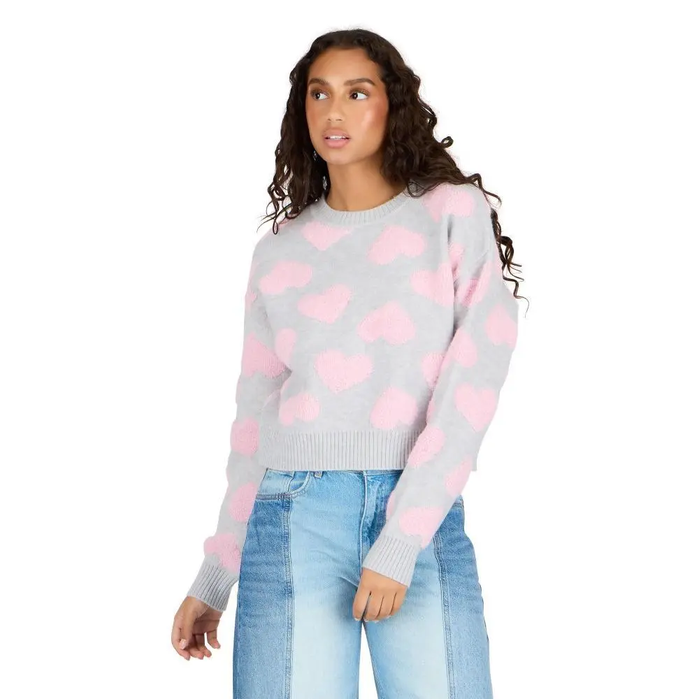 Forever 21 Women's Lady Long-Sleeve Knit Crop Sweater