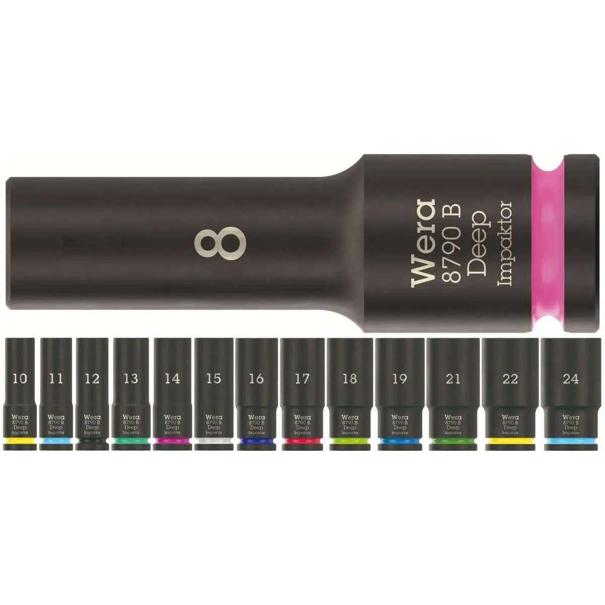 Wera 8790 B Impaktor Deep Socket 3/8" Metric Wera 8790 B Impaktor Deep Socket 3/8" Metric