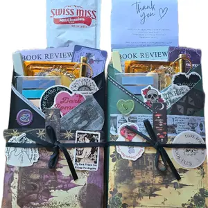 Scrapbook-Style Blind Date with a Book Deluxe Edition - Gothic Floral Vintage, Sprayed Edges, Annotation Supplies, Unique Romance Read, Ideal Gift for Literature Enthusiasts