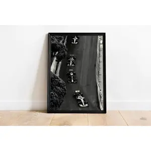 Formula 1 Print Formula One Poster Formula Wall Art Black And White Home Decor ,Product without frame