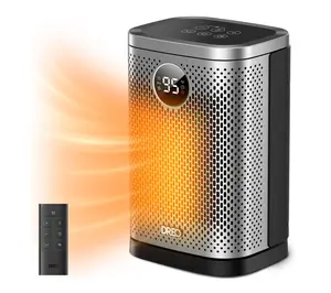 DREO Compact Ceramic Space Heater with Oscillation and Remote