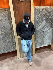 Ariat black letter softshell jacket