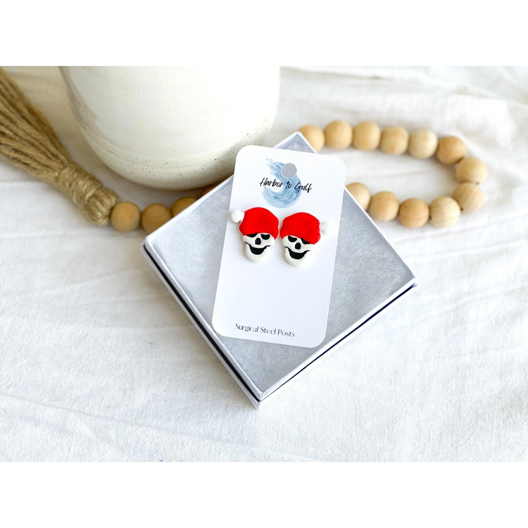 Pirate Santa Studs