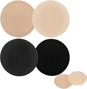 2 Pairs Round Bra Inserts Pads – Removable & Washable Push Up Bra Cups for Women – Sew-In Breast Inserts for Swimsuits, Bikini Tops, Sports Bras & Intimates