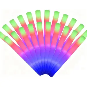45 Pcs Glow Sticks Bulk- LED Foam Sticks in The Dark with 3 Modes Flashing Led Foam Multicolor Batons Light up Favors for Birthdays, Weddings, Concerts, Festivals