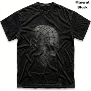 Men's and Women's T-Shirt, Vintage Hellraiser Graphic Tee, Pinhead Cenobite Movie Merch, 80s Cult Classic Horror, Retro Grunge Streetwear, Spooky Halloween Outfit, Oversized Mineral Black, Gothic Y2K Trendy Aesthetic Top, Scary Film Fan Gift