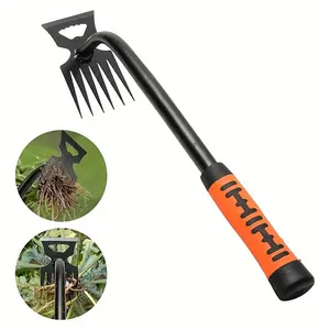 Vaseeka Manual Multi-Function Weeding Rake, Multi-Function Weeder, Portable Gardening Weeding Tool, Weed Puller, Durable Manganese Steel Manual Weeding Tool, for Yards, Vegetable Gardens, Backyards, and Farming
