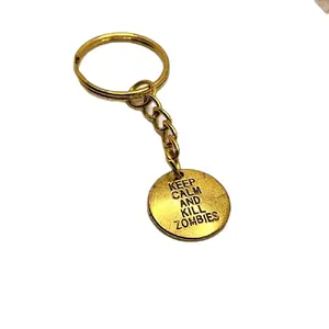 Keep Calm and Kill Zombies Keychain - Fun Zombie-Themed Keychain for Zombie Fans & Horror Enthusiasts - Durable & Stylish Design - Perfect Gift for Spooky Lovers