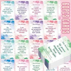 60 Daily Reminder Cards, Inspirational Motivational Quotes, Encouraging Affirmation Cards, Cute Planner Stickers, Inspiring Quotes