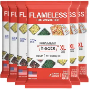Flameless  Warming Pads (6 Pack) -  Warmers for Parties Buffet Disposable - Party Buffet Servers and Warmers for Full Size Pans - Heating Pads for Chafing Dish- -Have Catering Supplies