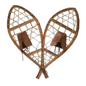 K&K Interiors Pair of Snowshoes Christmas Arrow Replacement Sign 15.75 inch - Arrow Sold Separately