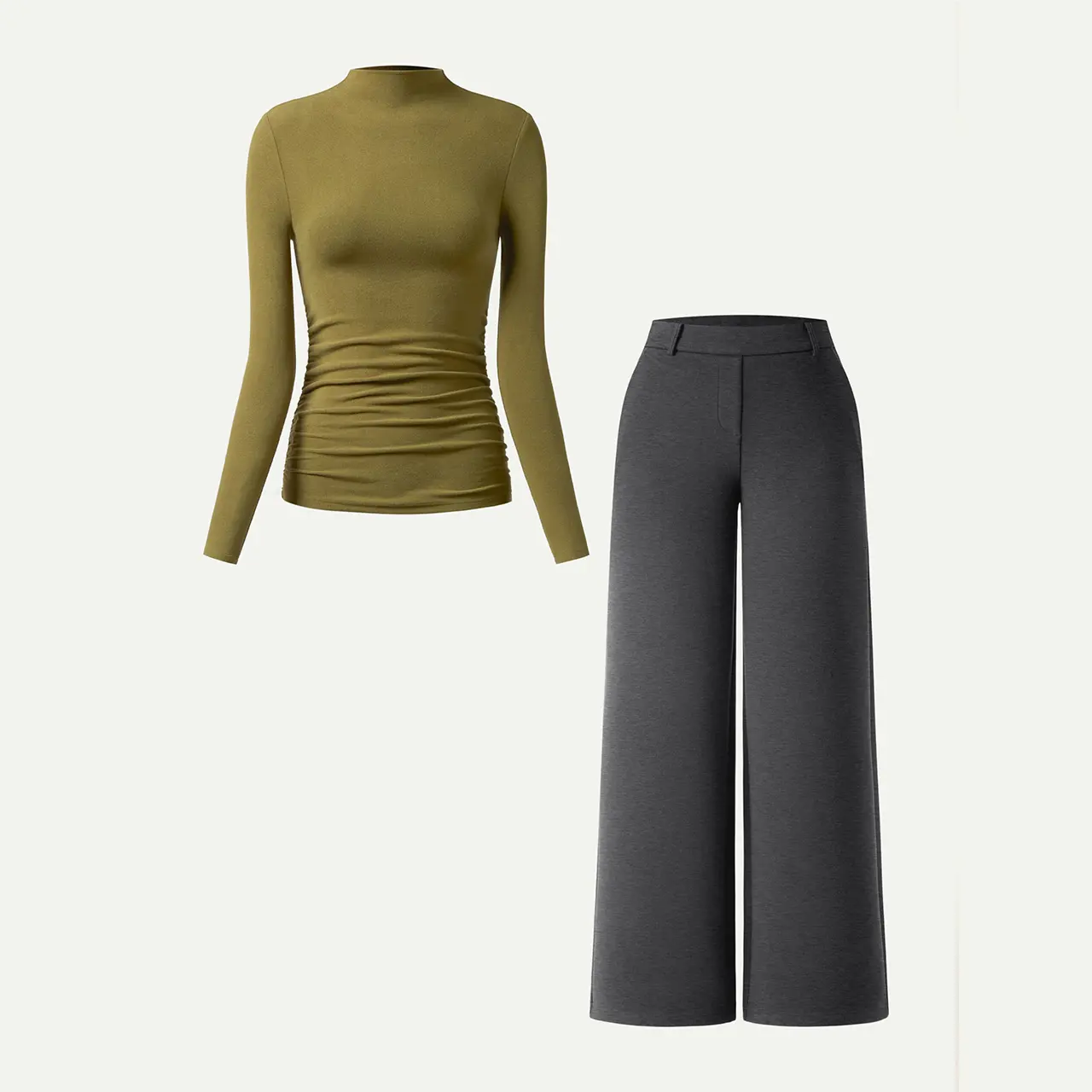 Ginger Olive/Heather Black