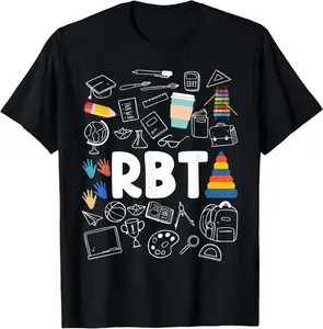 Registered Behavior Technician RBT Behavioral Therapist Summer Casual Shortsleeve Cotton T-Shirt