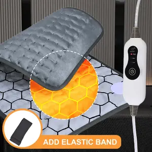 Full-Body Graphene Heating Pad Portable, 24“ x 12” 2-Hour Auto Shut-Off 3 Heating Modes Soft Flannel Cover Skin-Friendly Material Holiday Gift For Dad, Mom, or Friends Heats Shoulders, Legs, Knees, and More